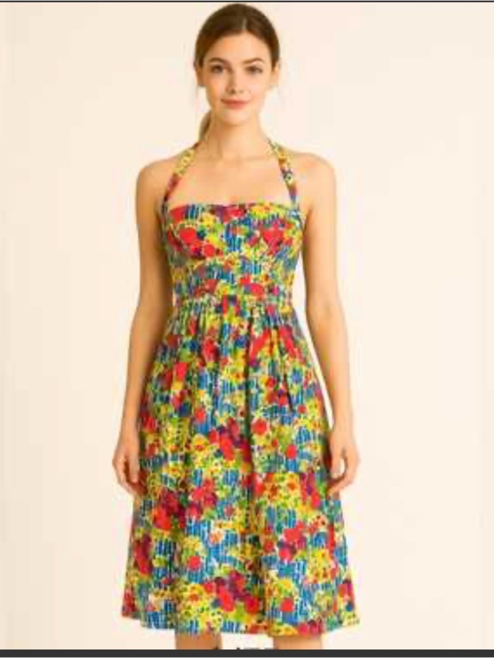 Anthropologie GIRLS FROM SAVOY Retro Floral Garden Party Dress 10